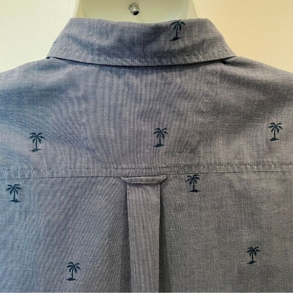 Chaps Blue Casual Button Down Shirt Lightweight, Size XXL - Picture 5 of 10